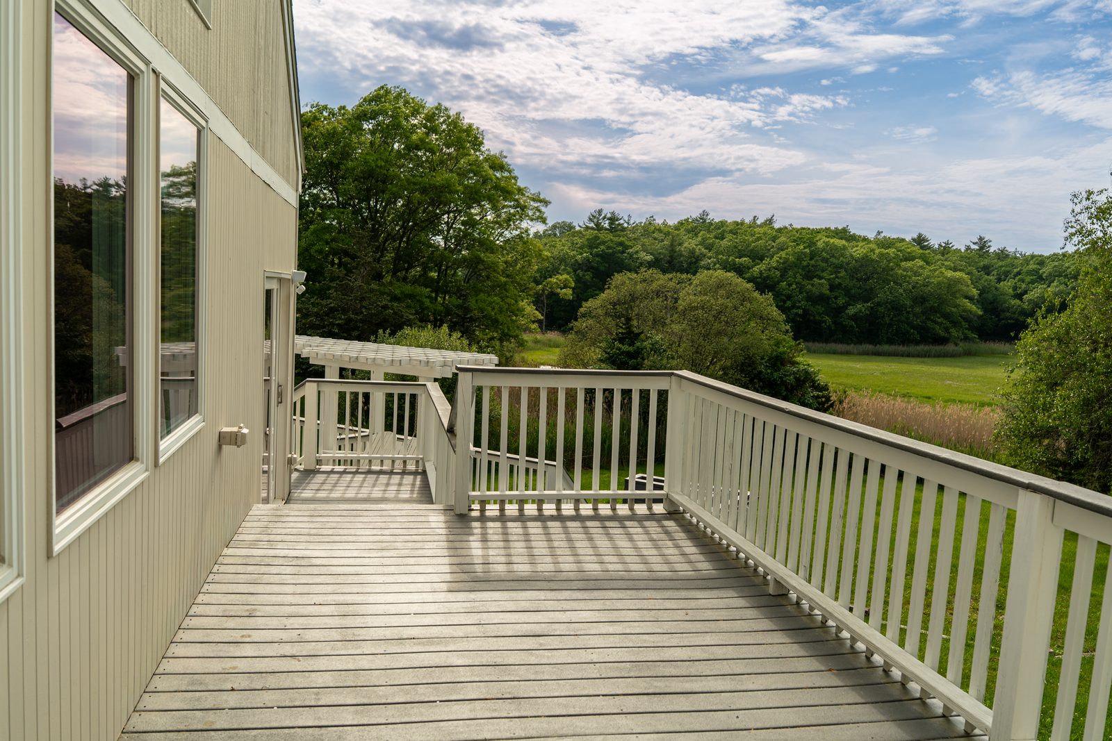 Deck overlooking the marsh, Essex MA
