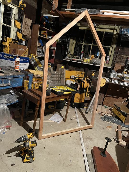 Building a custom bed in the shop