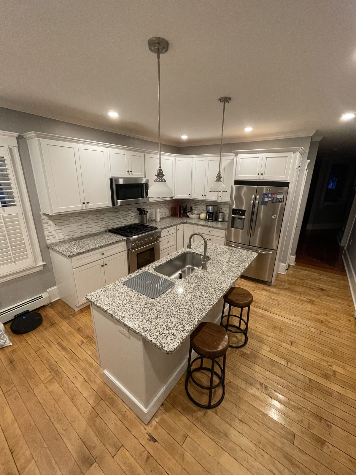 The finished kitchen, built to match the design